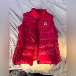 Moncler Bright Red Kids Vest